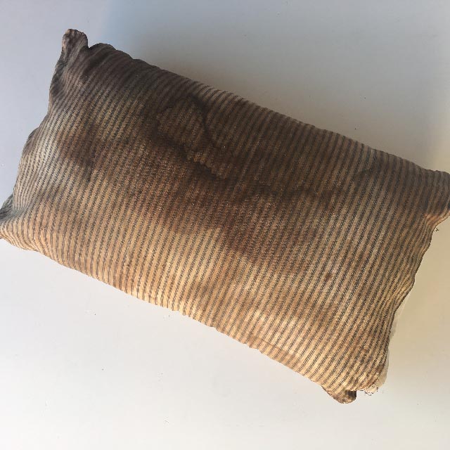 PILLOW, Ticking Aged Stained